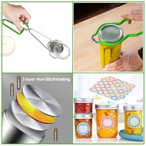 VOKFLYA Canning Pot Water Bath Canner 20quart Stock Pot, Stainless Steel Canning Supplies Starter Kit Canner Tools Beginners Canning Kits Accessories with Rack, Tongs, Jar Lifter, Full Canning Set - Image 5