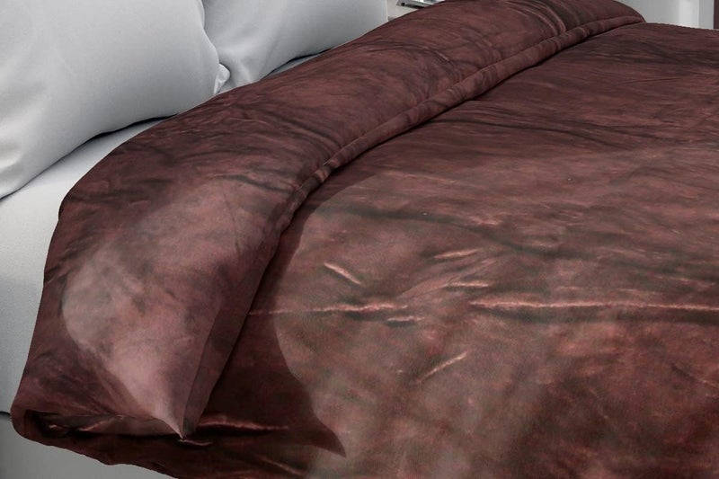 S&S Sands® Super Soft Double Bed Woollen Quilt Cover, 310TC Warm Duvet Cover, Woolen Duvet Cover/Rajai Cover/Blanket Cover/Quilt Cover King Size=90x100 Inches, Winter Blanket Cover (Chocolate) - Image 3