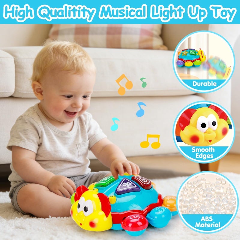 AugToy Baby Crawling & Walking Toy, Musical, Light Up, Bilingual Learning, 6-12 Months, Baby Boy Girl, Tummy Time, Easter Gift - Image 5