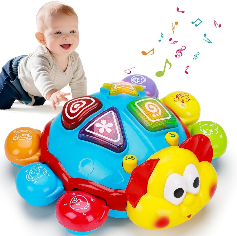 AugToy Baby Crawling & Walking Toy, Musical, Light Up, Bilingual Learning, 6-12 Months, Baby Boy Girl, Tummy Time, Easter Gift - Image 1
