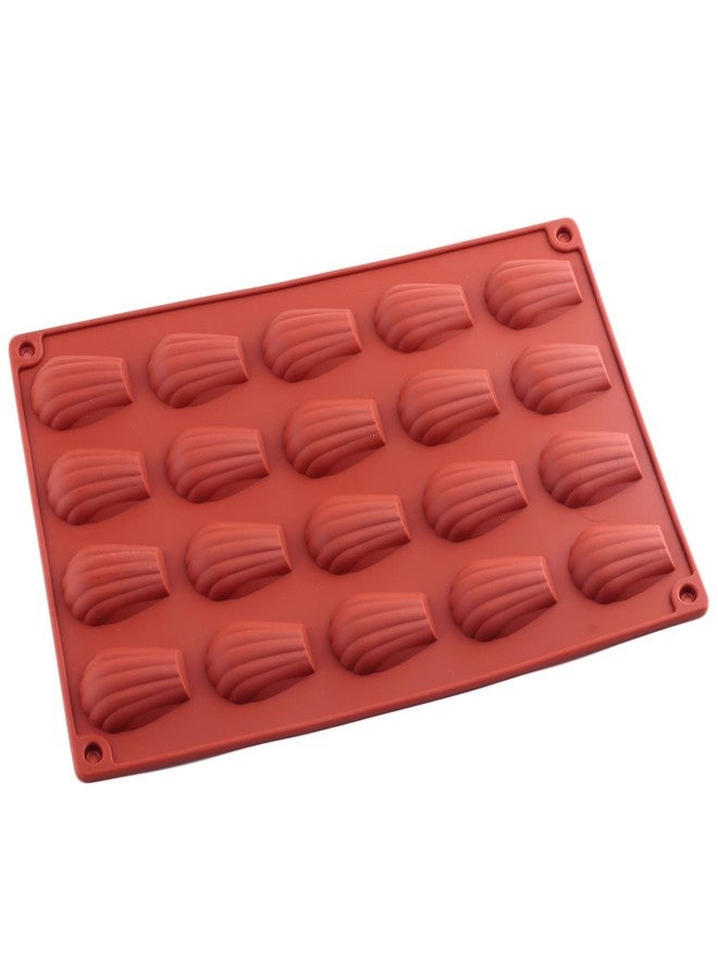 YIMINGMOLD قوالب سيليكون YIMINGMOLD ذات 20 تجويفًا لصنع كعكات المادلين والشوكولاتة والحلوى - Image 5