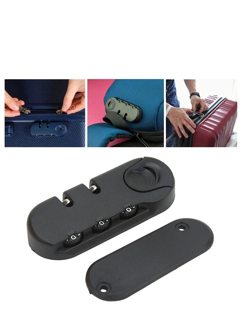 SYOSI - Luggage Password Lock 3 Digit Password High Security Frosted Texture Replacement Code Combination Travel Luggage Lock for Suitcases Travel Cases Tool Boxes 4 PCS - Image 1