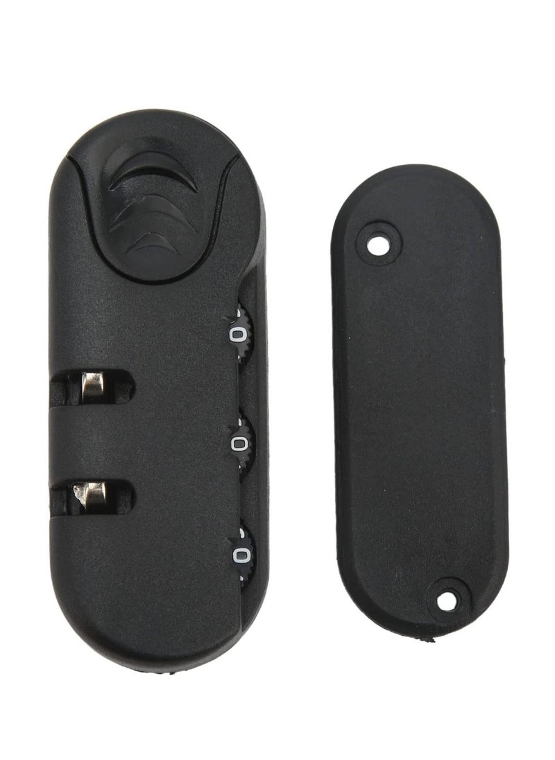 SYOSI - Luggage Password Lock 3 Digit Password High Security Frosted Texture Replacement Code Combination Travel Luggage Lock for Suitcases Travel Cases Tool Boxes 4 PCS - Image 1