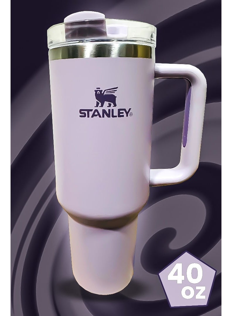 Stanley 40oz Tumbler Limited Edition Stainless Steel Travel Mug with Reusable Straw BPA Free Eco Friendly and Dishwasher Safe Leakproof FlowState Lid Double Wall Vacuum Insulated Keeps Drinks Hot for 16 Hours and Cold for 24 Hours Slim Base Fits Most Car Cup Holders with Durable Ergonomic Handle for Travel Office and Outdoor Use - Image 1