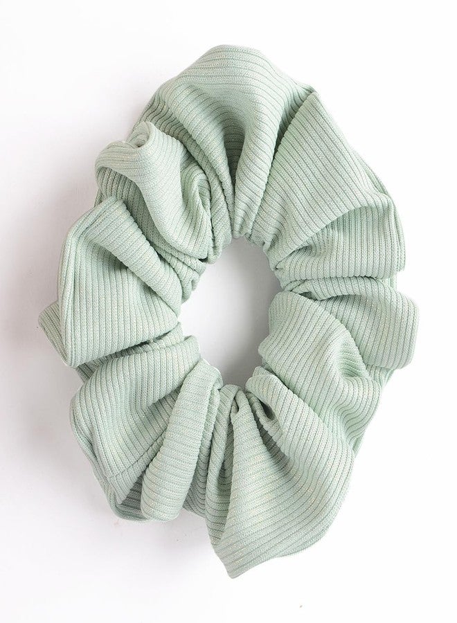 FICTIOUS Hair Scrunchie with Geometric and Dotted Pattern - Soft Fabric Hair Accessory for Women and Girls | Suitable Every Hair Type | Anti-Hair Breakage | Stylish and Comfortable Hair Accessories ( Multicolor and design ) (6 PC) - Image 5