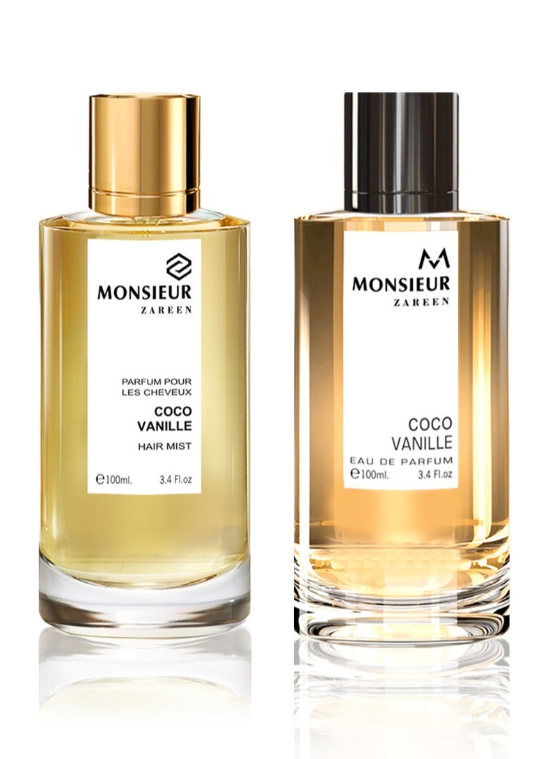 ZAREEN Monsieur Coco Vanilla hair mist + Coco Vanilla perfume