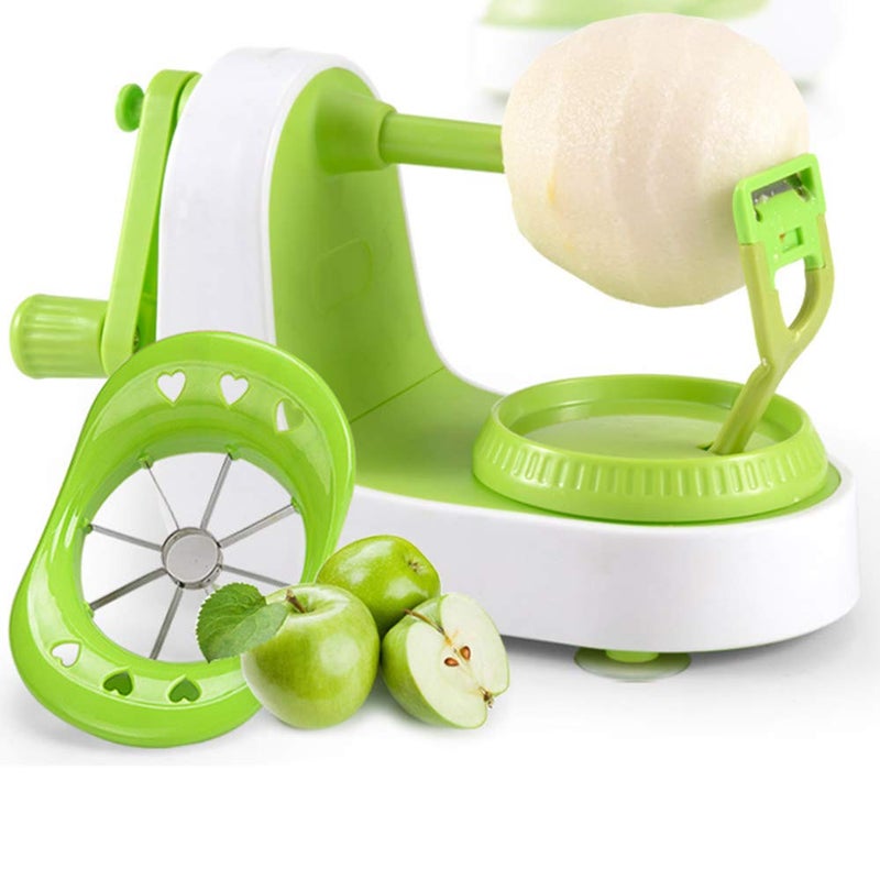 Apple peeler Apple Peeler Slicermultifunction fruit peeler vegetable fruit peeler pear potato slice movement peeling machine fast manual setting with 8 blade slicer pear peelerAdd a splitter
