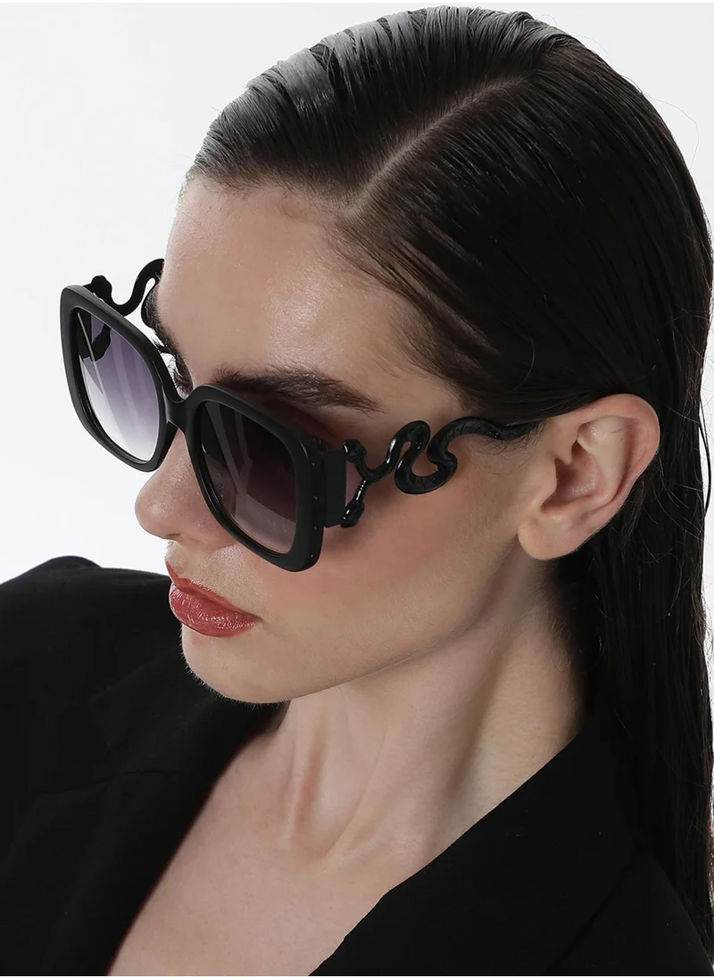 صوص هاوت The Serpent Butterfly Sunglasses - Onyx Black