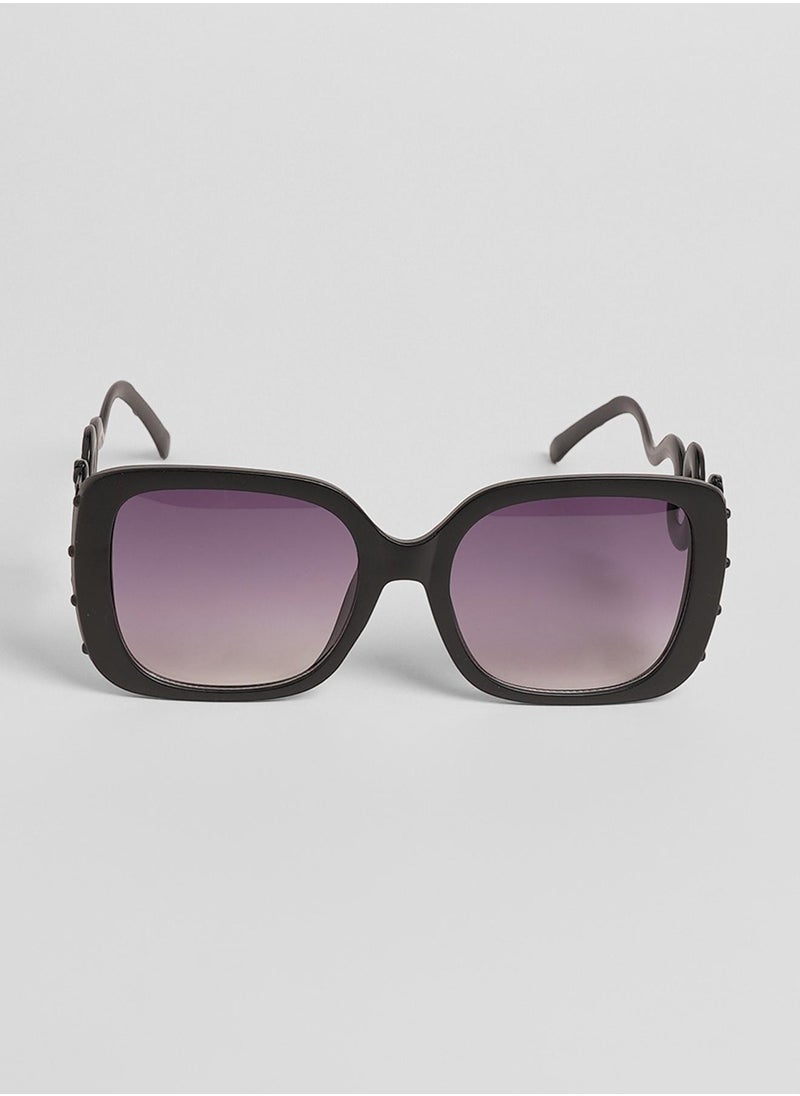 Haute Sauce The Serpent Butterfly Sunglasses - Onyx Black  - Image 4