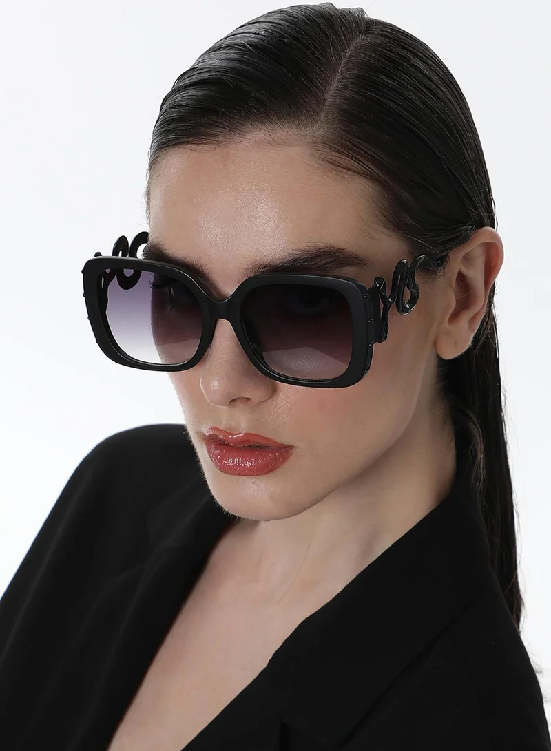 Haute Sauce The Serpent Butterfly Sunglasses - Onyx Black