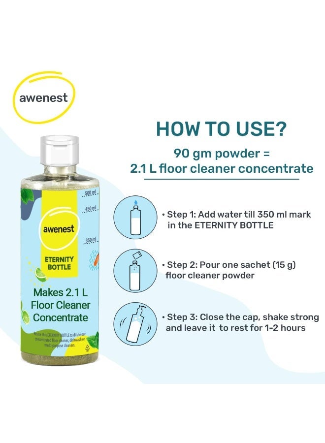 awenest No-Toxin, Plant Based Powder-to-Liquid Floor Cleaner | Makes 2.1 Liter | Lavender | No Ammonia, SLES | Natural, Organic, Biodegradable, Eco-Friendly, Herbal | Tough On Stains, Pet friendly - Image 2