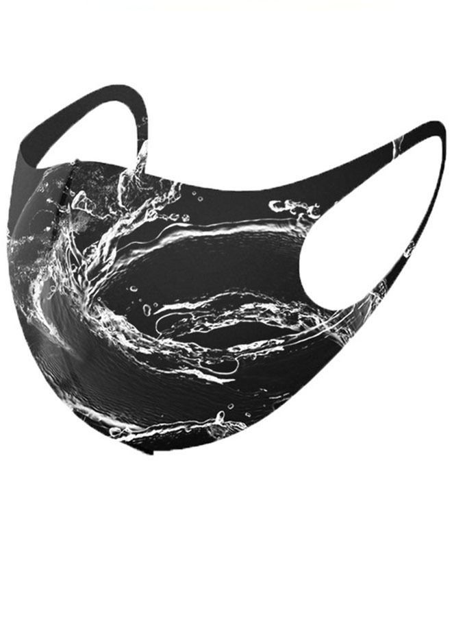 مجموعة أقنعة وجه قطنية من القماش قابلة لإعادة الاستخدام مكونة من 10 قطع، تغطي الوجه من القماش ومقاومة للغبار (أسود + جيري + وردي + أزرق + أبيض) - Image 3