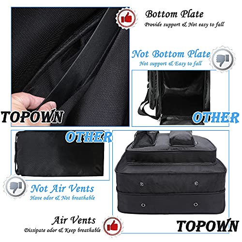 TOPOWN Premium Ice Skate Bag for Men & Women - Roller Skate Bag in Black & Rose Red - Image 4