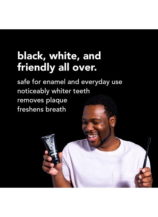 Hello Activated Charcoal Epic Teeth Whitening Fluoride Toothpaste Fresh Mint And Coconut Oil Vegan Sls Free Gluten Free And Peroxide Free 4 Ounce (Pack Of 4)  - Image 5