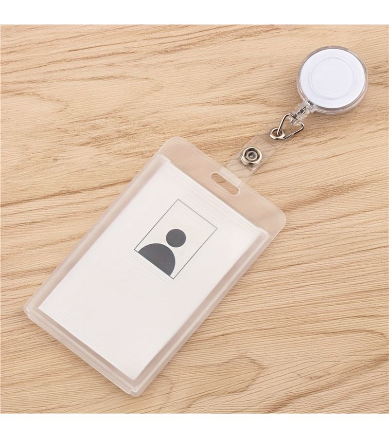Purple 2D Transparent Card Sleeves with Pull Tab Set for Men Women Students - Image 5