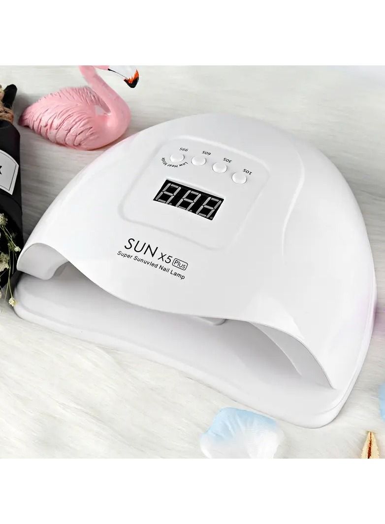 Sun Nail Dryer, UV Gel Nail Lamp 120W Gel Nail Polish LED UV Light Professional Nail Art Tools Accessories with 3 Timer Setting 30/60/90S, Senor For Gel Nails and Toe Nail Curing - Image 2