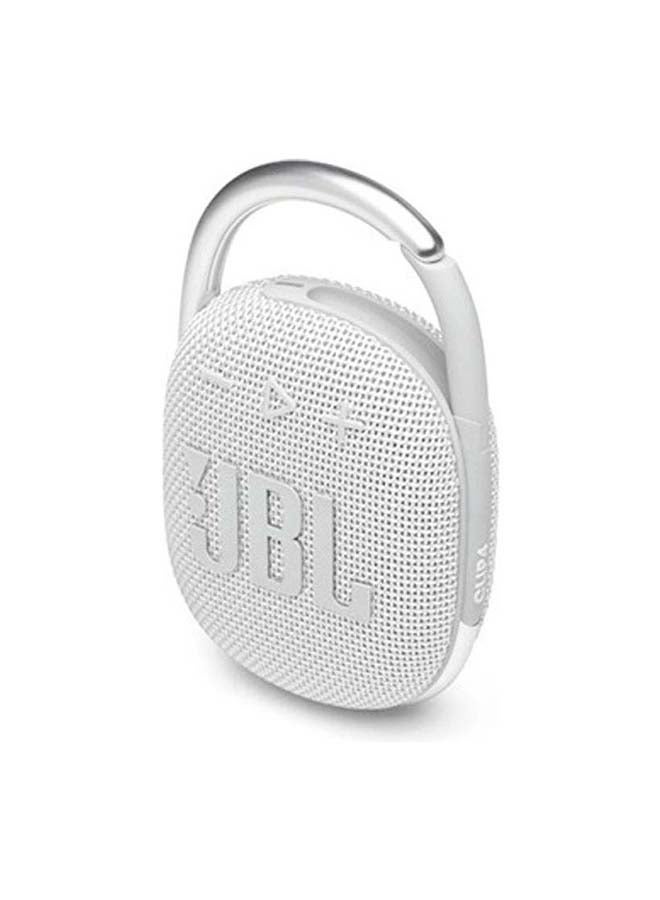 JBL Clip 4 Portable Bluetooth Speaker White - Image 2
