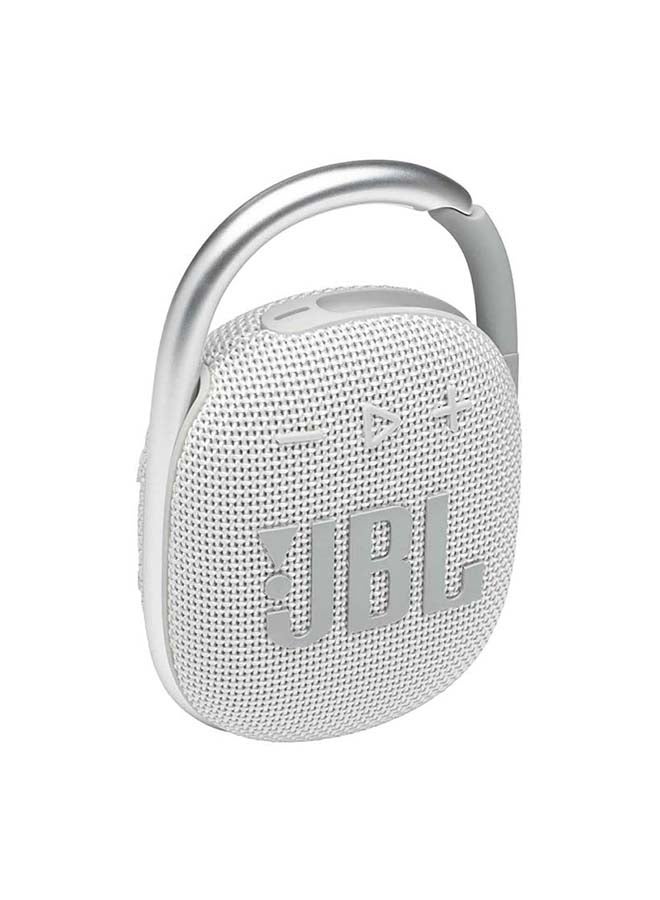 JBL Clip 4 Portable Bluetooth Speaker White - Image 3
