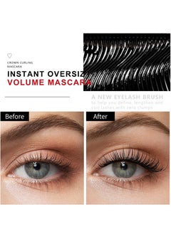 SYOSI Super Long Mascara 4D Waterproof Mascara - Long - Lasting Volumizing and Eye-Defining Mascara, Super Long Luxurious Mascara Quick-Drying Waterproof Long Lasting No Clumping 2Pcs  - Image 4