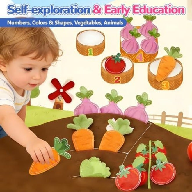 AM ANNA Montessori Busy Book for Toddlers,Quiet Activity Book with Life Skills,Cognition,Sorting,Matching,Kids DIY Felt Quiet Book,Pretend Play Dress UP Game Early Learning Educational Travel Toys - Image 5