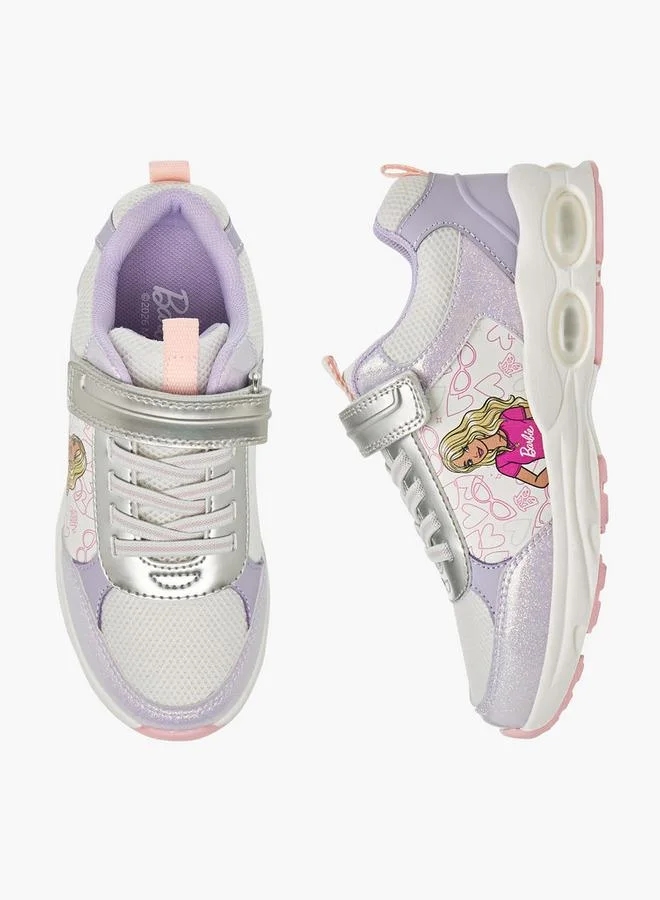 باربي Girls Hook and Loop Sneakers