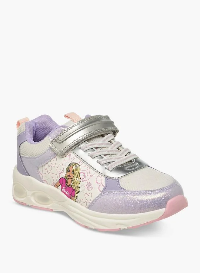 باربي Girls Hook and Loop Sneakers