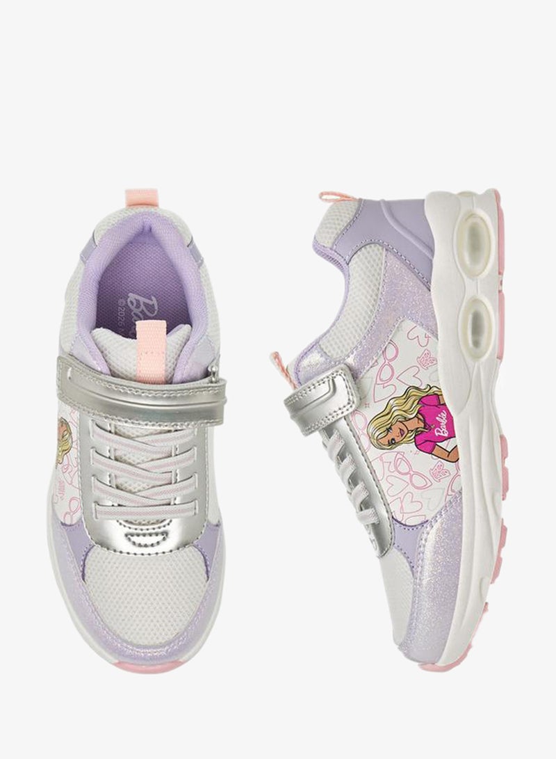 باربي حذاء رياضي بناتي بشريط لاصق - Image 1