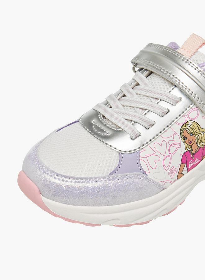 Barbie Girls Panelled Hook And Loop Sneakers - Image 4