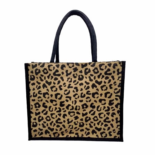 Sangra Women Eco-Friendly Jute All Over Print Multipurpose Handbag With Zipper | Stylish & Versatile Hand Bag, Beige - Image 1