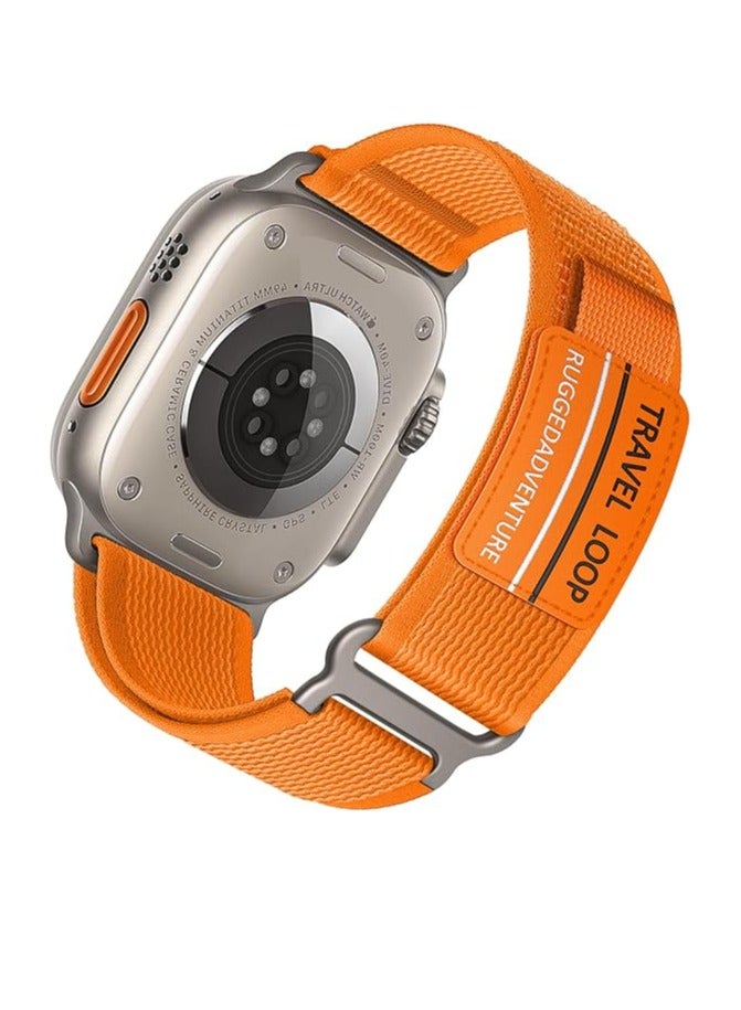Trail Loop Strap for Apple Watch Ultra Band 49mm 45mm 44mm 42mm iWatch Ultra Band Men Women, Rugged Sport Strap Soft Nylon Wristband for iWatch Ultra 2 Bands Series 9 8 7 6 5 4 3 2 1 SE  - Image 1