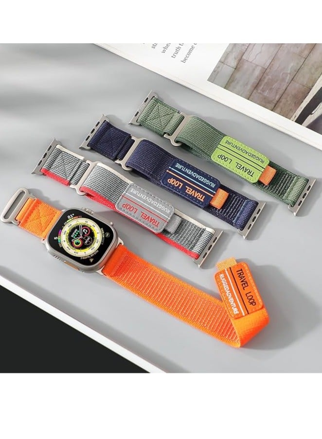 Trail Loop Strap for Apple Watch Ultra Band 49mm 45mm 44mm 42mm iWatch Ultra Band Men Women, Rugged Sport Strap Soft Nylon Wristband for iWatch Ultra 2 Bands Series 9 8 7 6 5 4 3 2 1 SE  - Image 2