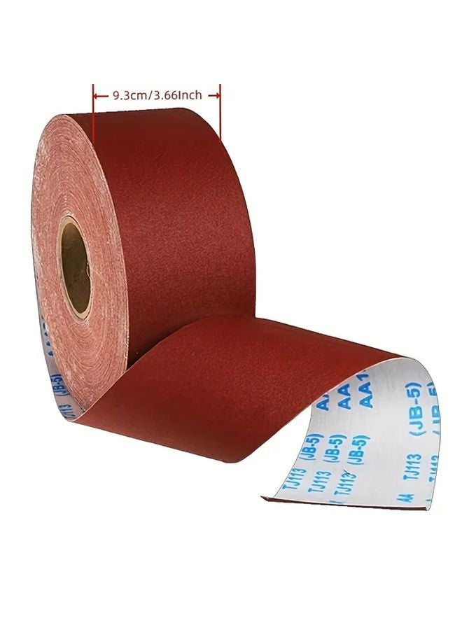 180 Grit Sandpaper Roll 1 Meter Hand Tearable Emery Cloth For Metal Wood Glass - Image 3