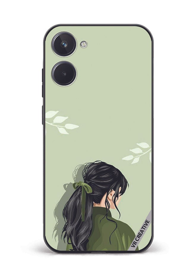 VR CREATIVE Protective Case Cover For Realme 10 A Girl Design Multicolour - Image 1