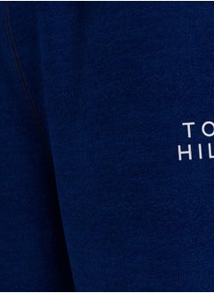 TOMMY HILFIGER Men's TH Original Logo Lounge Shorts - Cotton, Blue  - Image 5