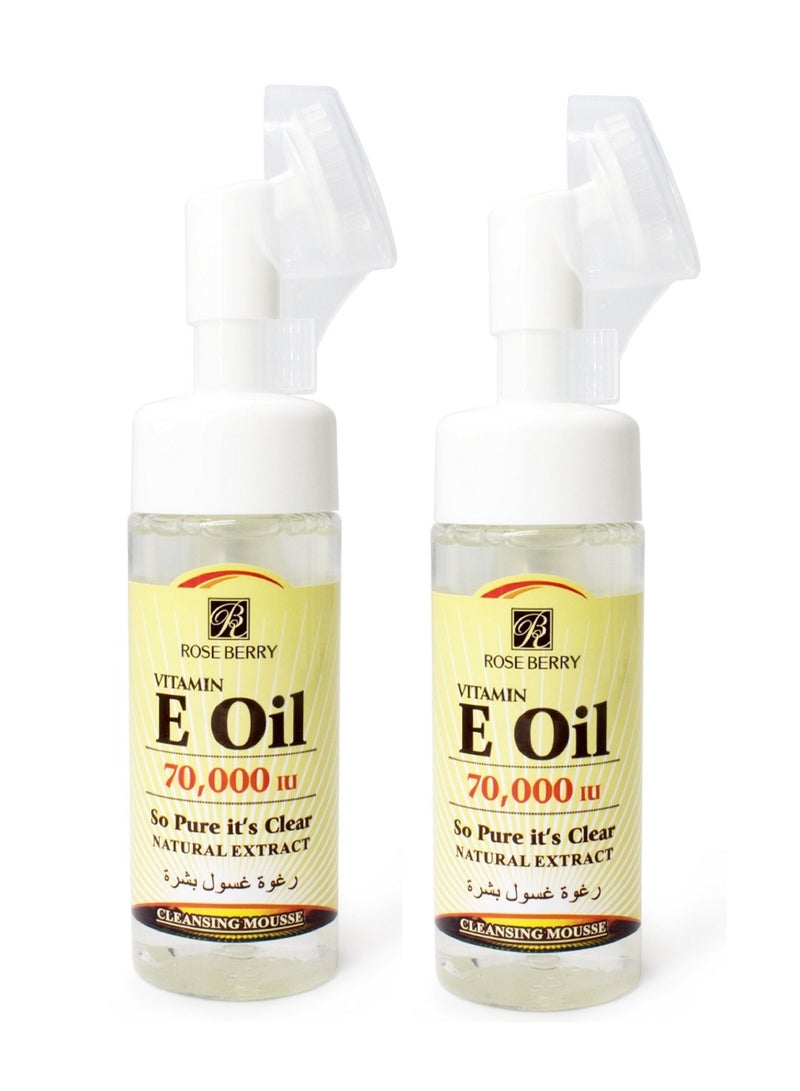 Rose & Co 2Pc Rose Berry Vitamin E Oil Cleansing Mousse 150ml x 2 