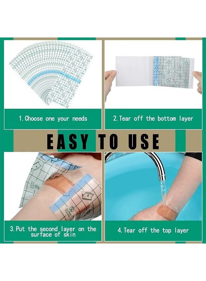 Generic C-Section complex Waterproof Bandages, 10*25cm Tummy Tuck Shower Protector Scar Covers, Protective Pad Patches, Large Wound Care Supplies (Clean)  - Image 5