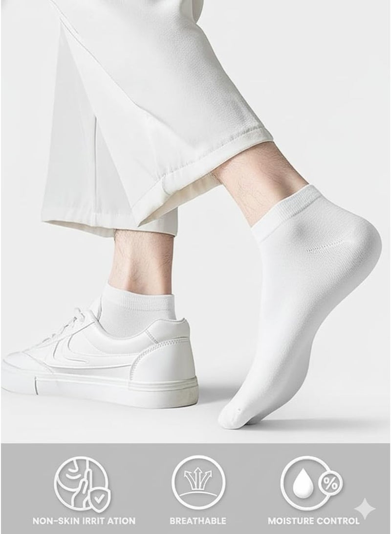 Tango جوارب أنكل قصيرة للرجال من تانغو 6 أزواج - مقاس حر EU 40 إلى 45 - جوارب رياضية للرجال (أبيض - 6 أزواج، 6) - Image 4