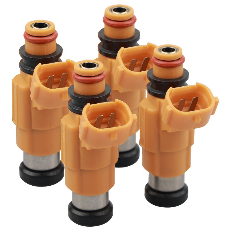 Gledewen 63P1376100 Fuel Injector Set of 4 Holes Compatible with Marine Yamaha F150 Outboard 115HP 19972004 Mitsubishi Diamante Galant Montero Sport 35L 30L 24L V6 l4 Fuel Injectors ReplaceCDH275 FJ571 - Image 2