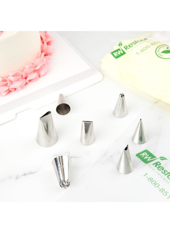 Restaurantware Pastry Tek Piping Tip, 1 Carnation Petal Pastry Tip - #150, Reusable, Stainless Steel Icing Tip, Dent-Resistant, Decorate Cupcakes, Cakes, or Cookies - Image 5