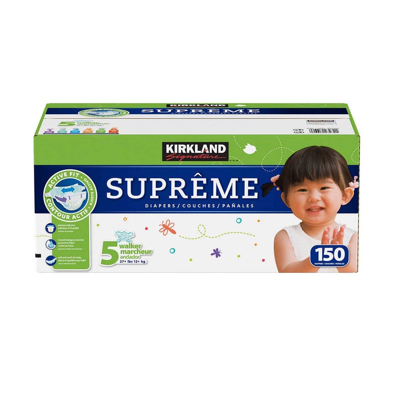 Kirkland Kirkland Signature Diapers Size 5 Quantity 150