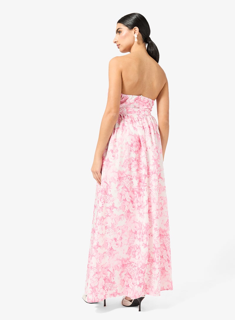 ELLA Bandeau Printed Dress - Image 2