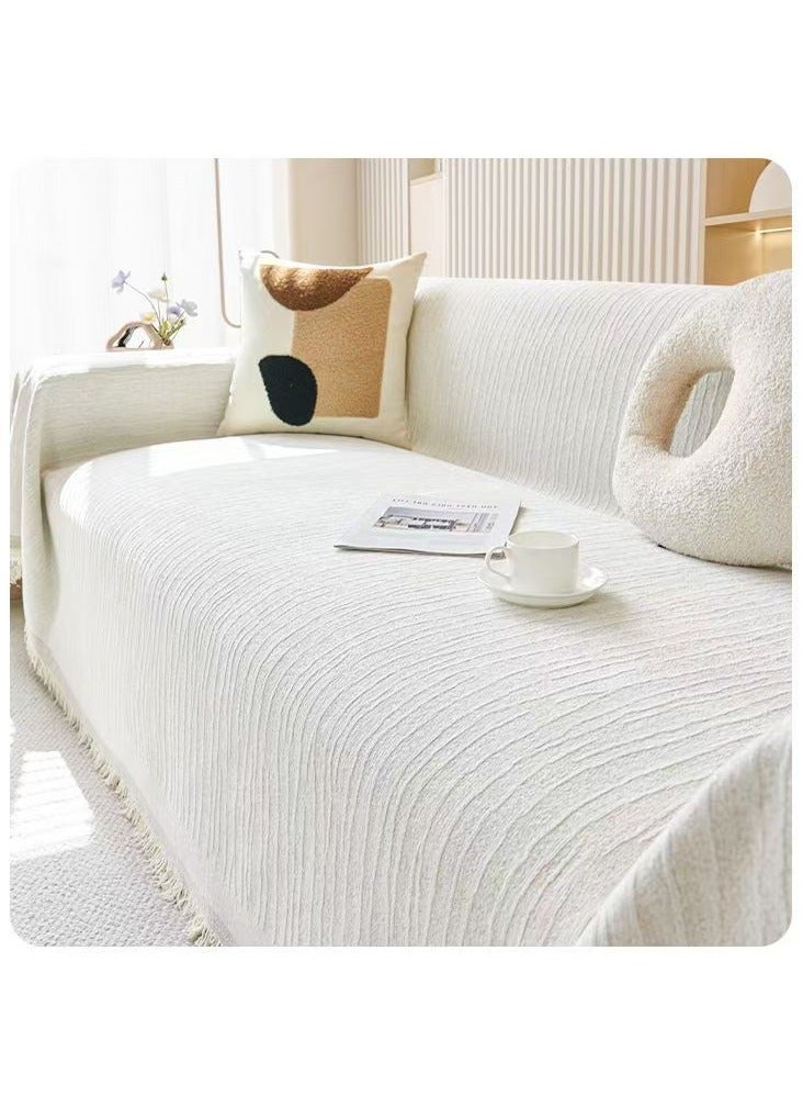 Turquoize أغطية أرائك شنيلا ناعمة قابلة للغسل لجميع الفصول 1 2 3 4 مقاعد غير قابلة للانزلاق أغطية مقاعد الحب واقي الأرائك - Image 1