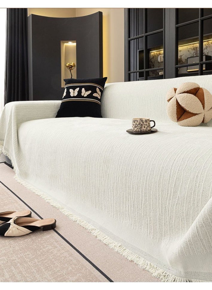 Turquoize أغطية أرائك شنيلا ناعمة قابلة للغسل لجميع الفصول 1 2 3 4 مقاعد غير قابلة للانزلاق أغطية مقاعد الحب واقي الأرائك - Image 5