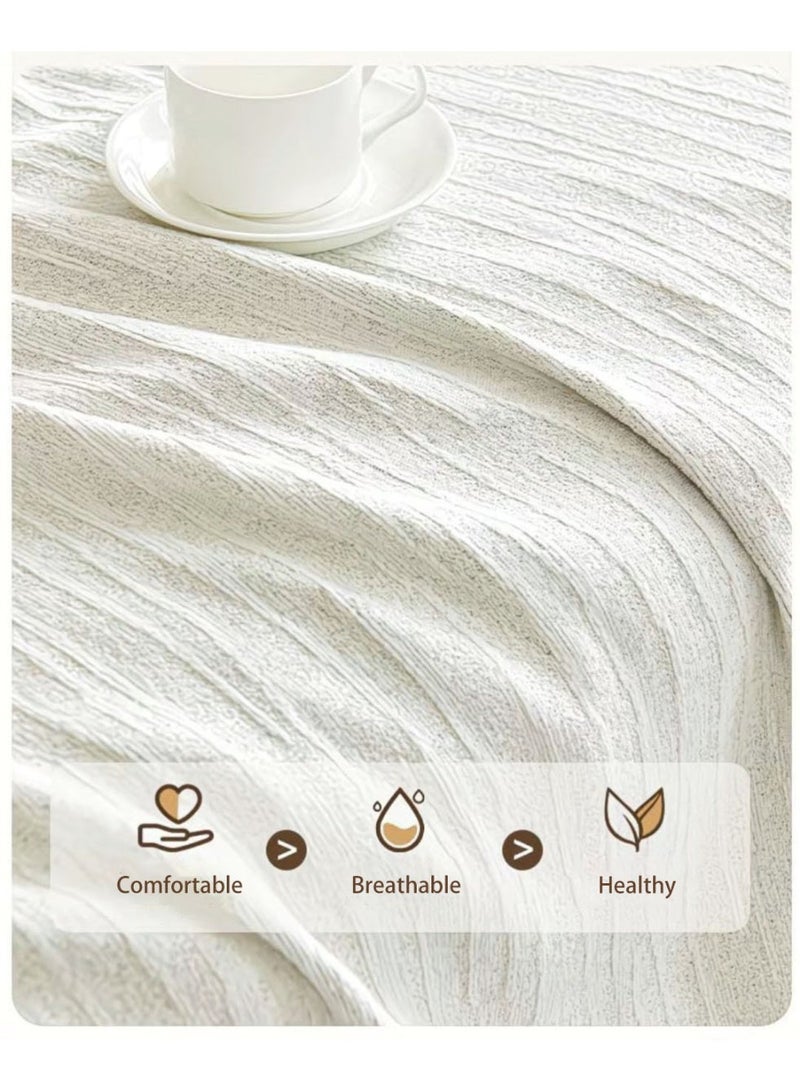 Turquoize أغطية أرائك شنيلا ناعمة قابلة للغسل لجميع الفصول 1 2 3 4 مقاعد غير قابلة للانزلاق أغطية مقاعد الحب واقي الأرائك - Image 4