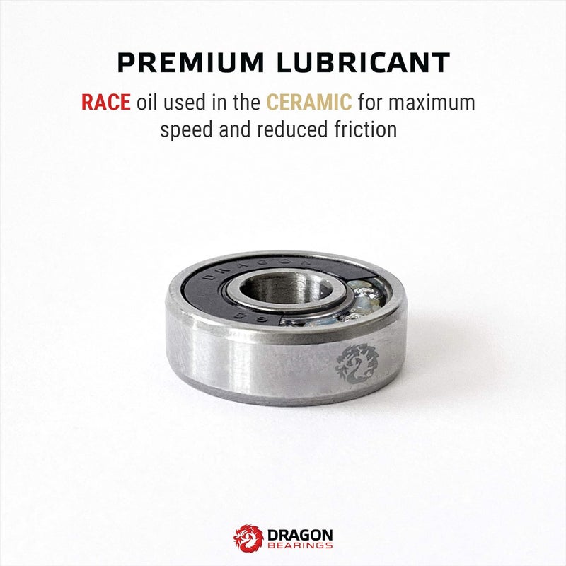 fireball Dragon Skateboard Bearings Set 8 Pack - Fast 608 Longboard Bearings Set for Skateboards Inline & Roller Skates - Bearings for Skateboarding Guaranteed for Life - Image 5