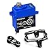 GOUP RC GOUPRC 7KG 2065 Digital Micro Servo Metal Steel Gear Servo with Mount and Servo Horn for 118 TRX4M Servo RC Car Upgrade Parts Black - Image 2