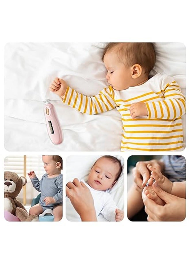 كوانتوم قطعتان من مقص أظافر الأطفال، أدوات مانيكير وباديكير قابلة لإعادة الشحن عبر USB، مجموعة مانيكير وتلميع وتقليم للعناية بأظافر الأطفال حديثي الولادة - Image 5