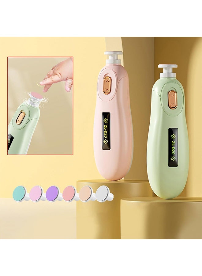 كوانتوم قطعتان من مقص أظافر الأطفال، أدوات مانيكير وباديكير قابلة لإعادة الشحن عبر USB، مجموعة مانيكير وتلميع وتقليم للعناية بأظافر الأطفال حديثي الولادة - Image 4