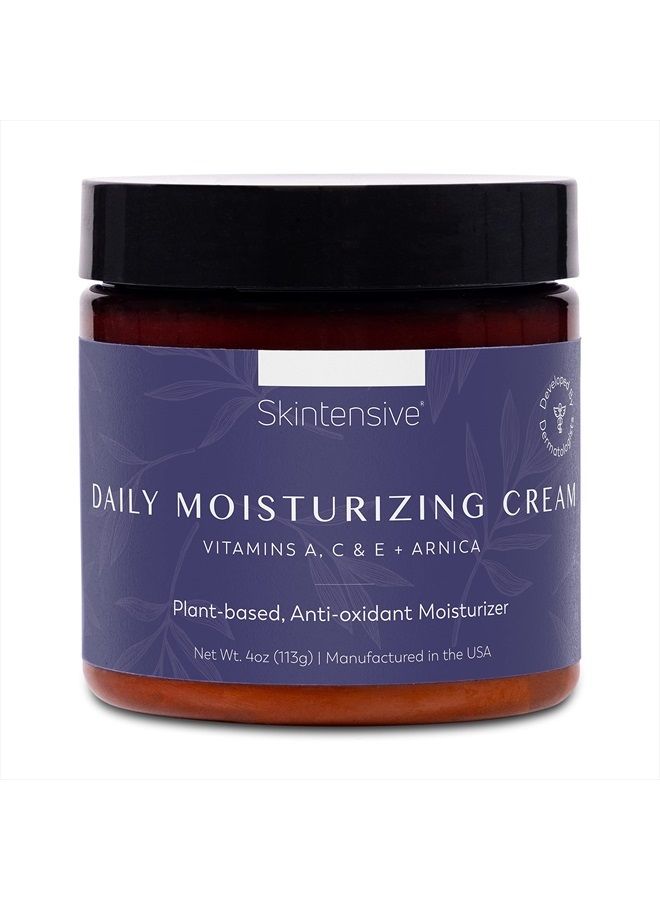 SKINTENSIVE Specialized Fragile Moisturizing Cream for Thin Skin - Organic, Plant-Based Formula for Daily Use on Face, Hands & Body - With Vitamins A, C & E and Arnica - 4oz - Image 1