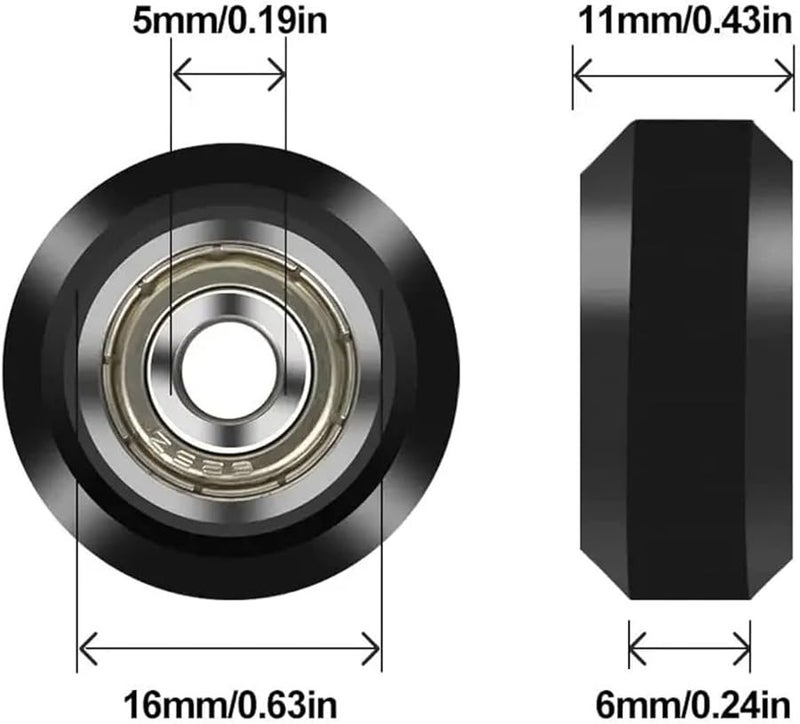 2 PCS POM Plastic Pulley Wheel 625zz Linear Bearing For Ender 3 Ender 5 CR 10 Series 3D Printer Parts - Image 5
